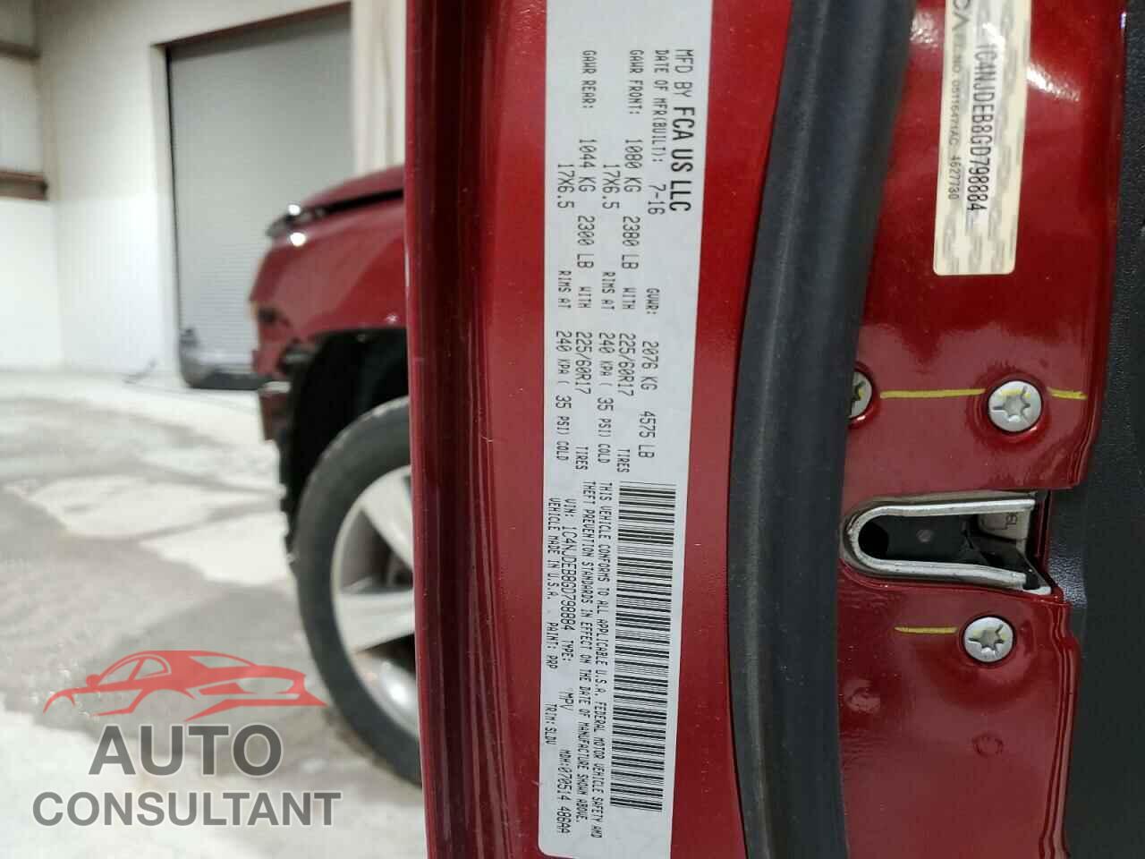 JEEP COMPASS 2016 - 1C4NJDEB8GD798884