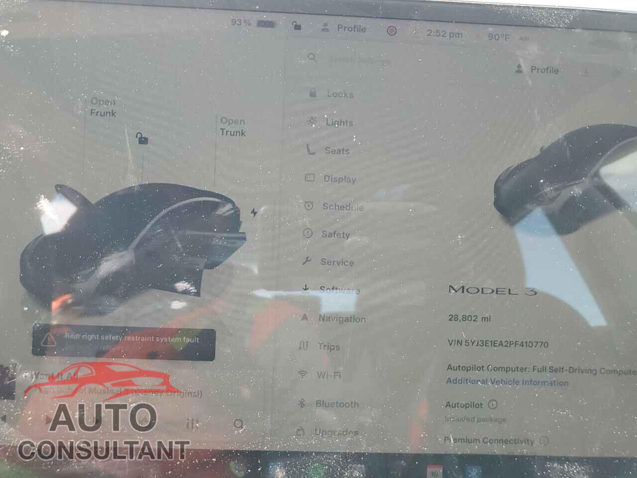 TESLA MODEL 3 2023 - 5YJ3E1EA2PF410770