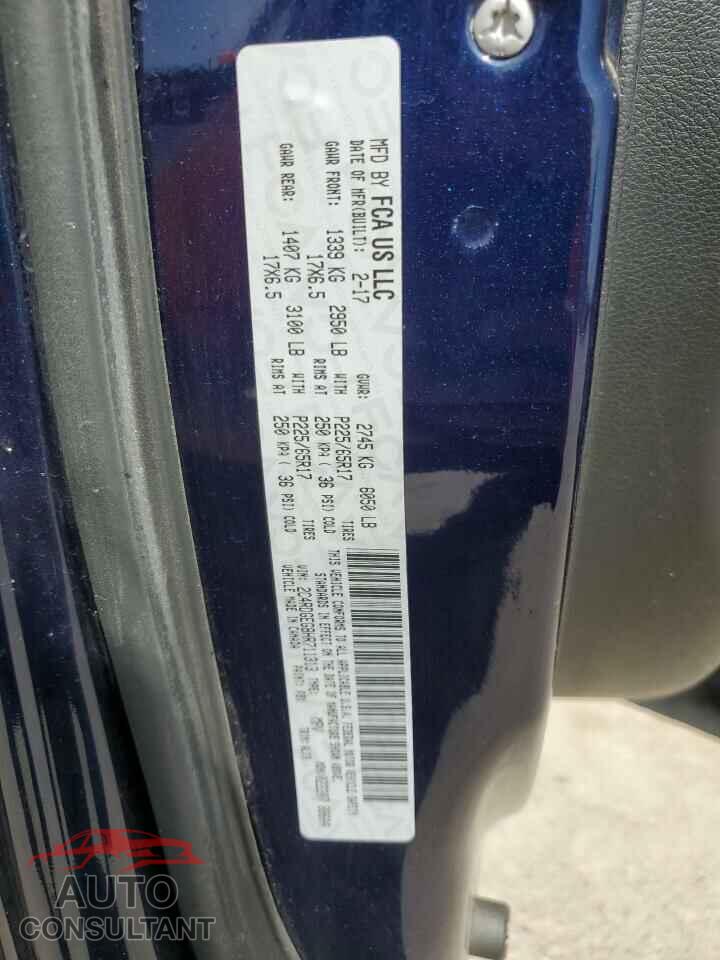 DODGE CARAVAN 2017 - 2C4RDGEG8HR711313