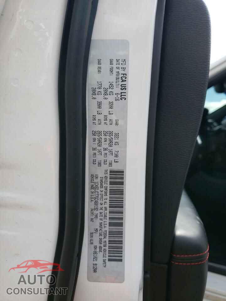 DODGE DURANGO 2016 - 1C4SDJCT7GC460192