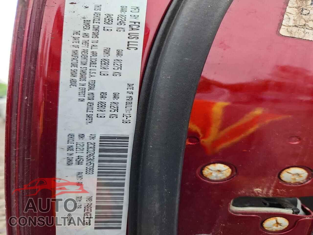 DODGE CHALLENGER 2019 - 2C3CDZAG3KH573933