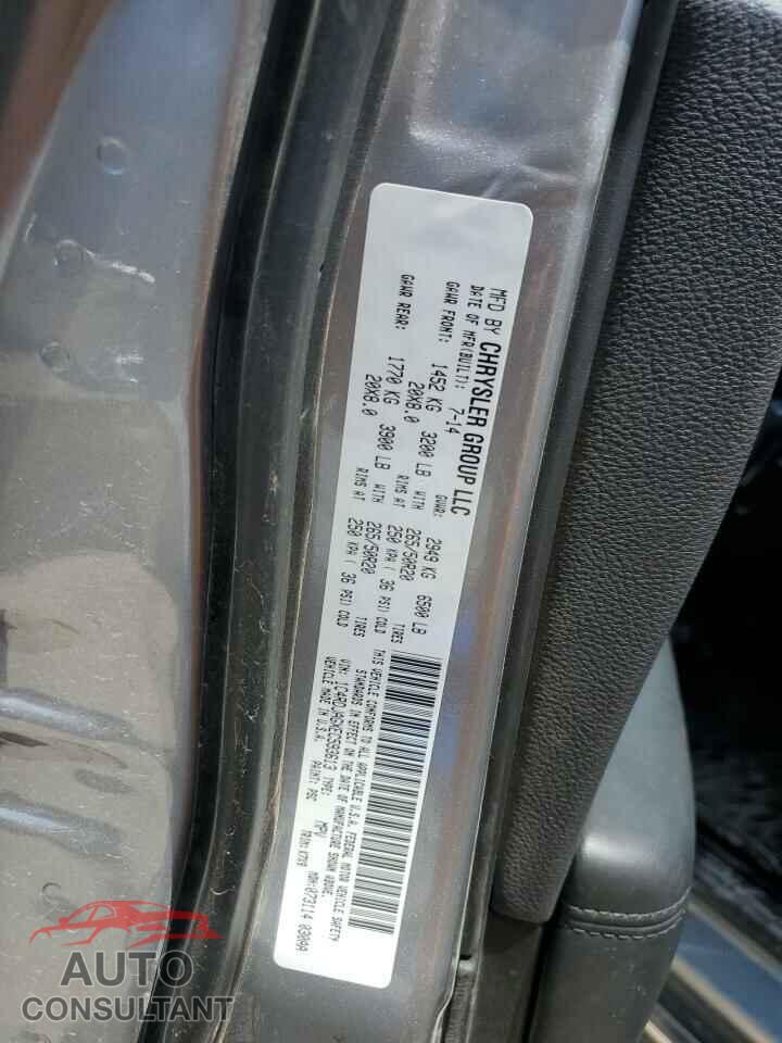 DODGE DURANGO 2014 - 1C4RDJAGXEC593613