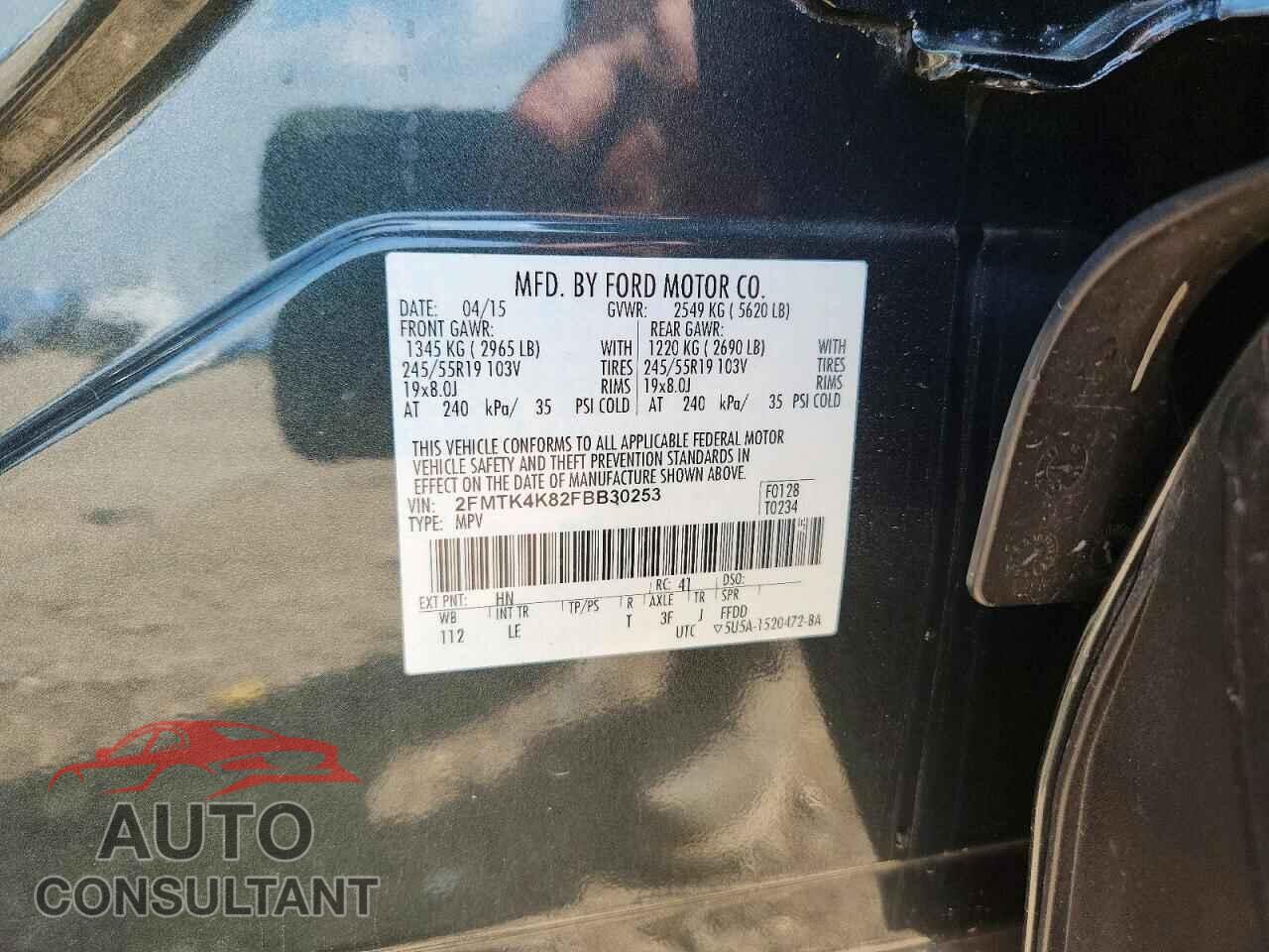FORD EDGE 2015 - 2FMTK4K82FBB30253