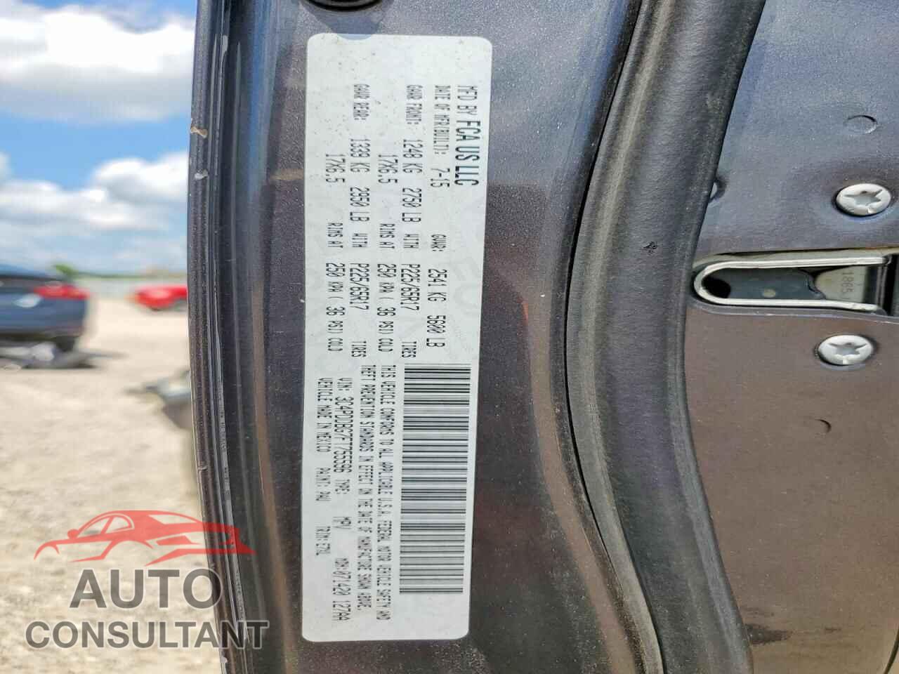 DODGE JOURNEY 2015 - 3C4PDDBG7FT755596