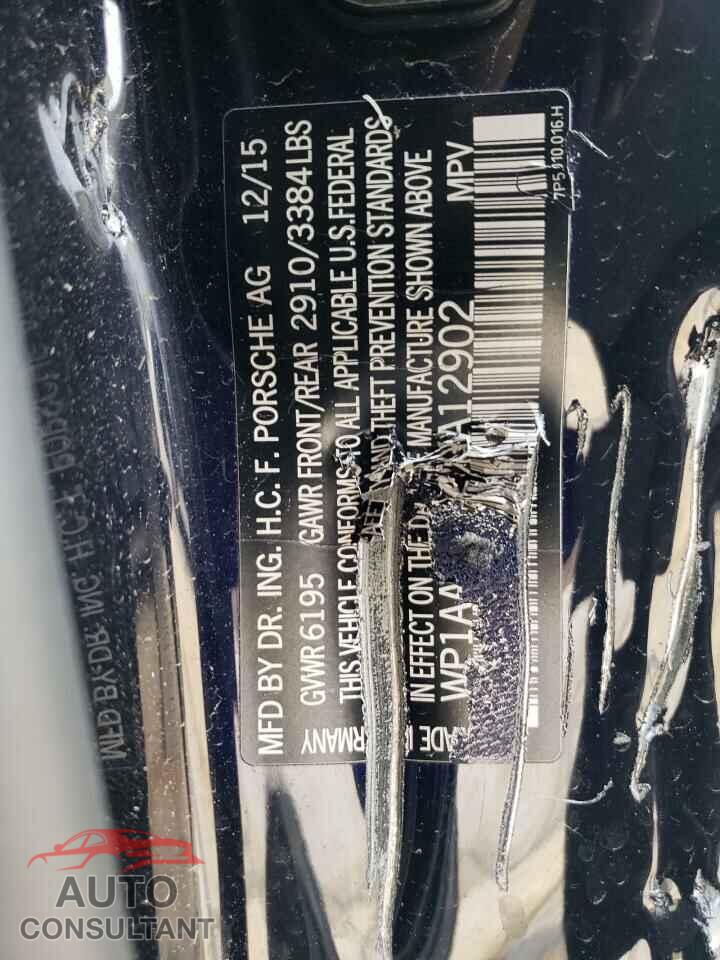 PORSCHE CAYENNE 2016 - WP1AA2A27GKA12902