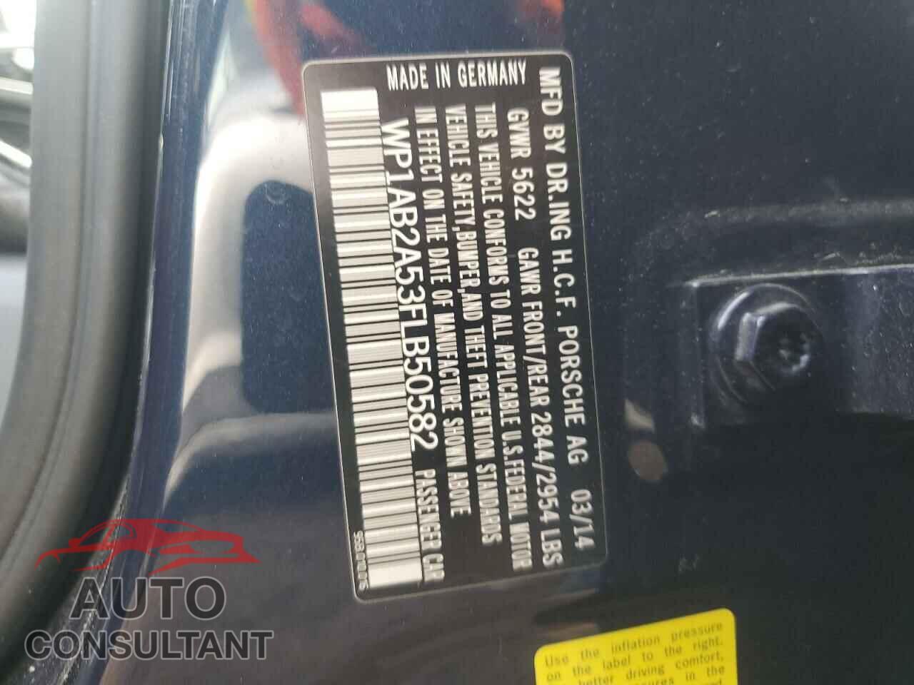 PORSCHE MACAN 2015 - WP1AB2A53FLB50582