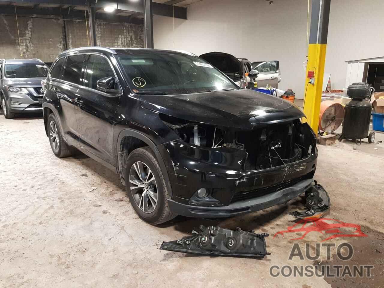 TOYOTA HIGHLANDER 2016 - 5TDJKRFH6GS500591