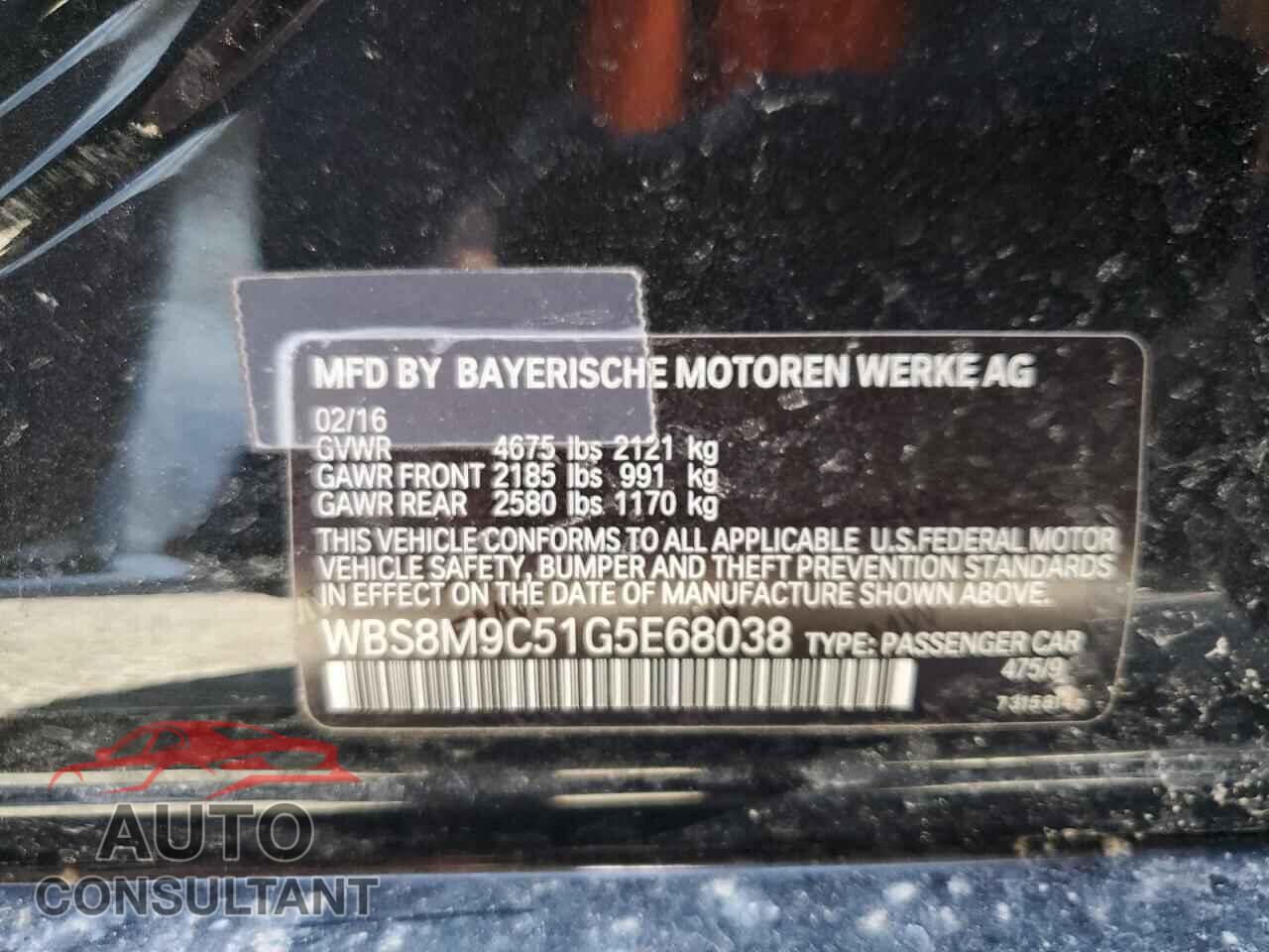BMW M3 2016 - WBS8M9C51G5E68038