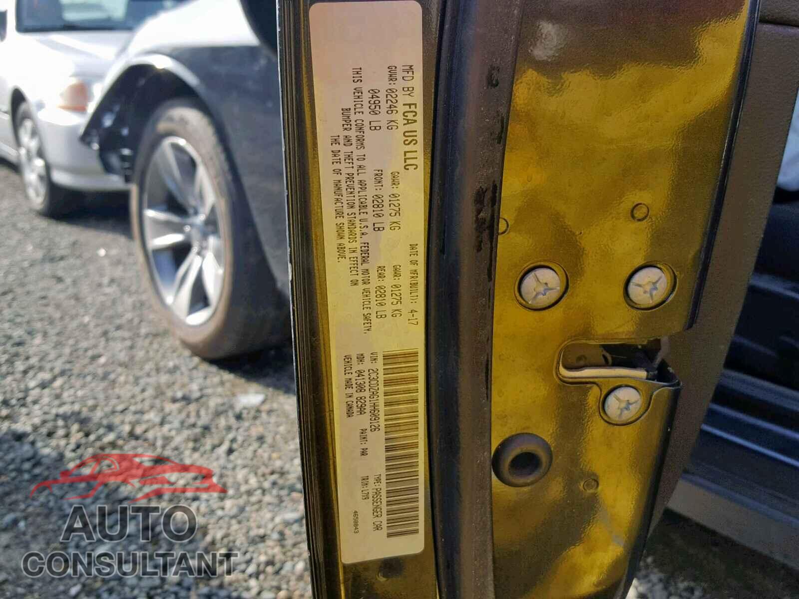 DODGE CHALLENGER 2017 - 2C3CDZAG1HH609126