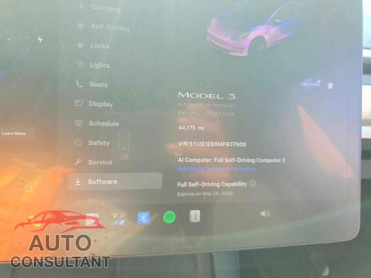 TESLA MODEL 3 2021 - 5YJ3E1EB6MF937909