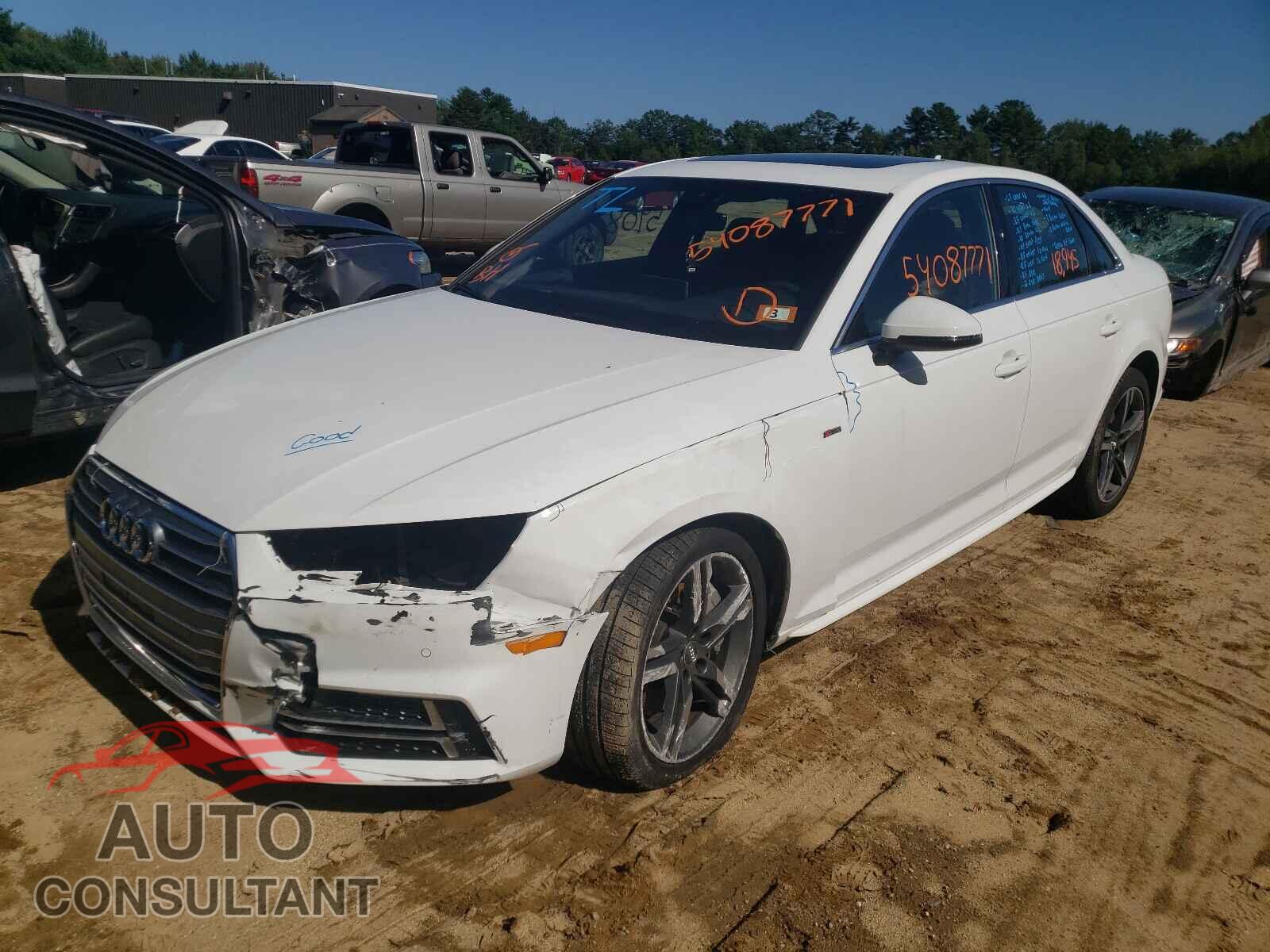 AUDI A4 2018 - WAUENAF48JA031402