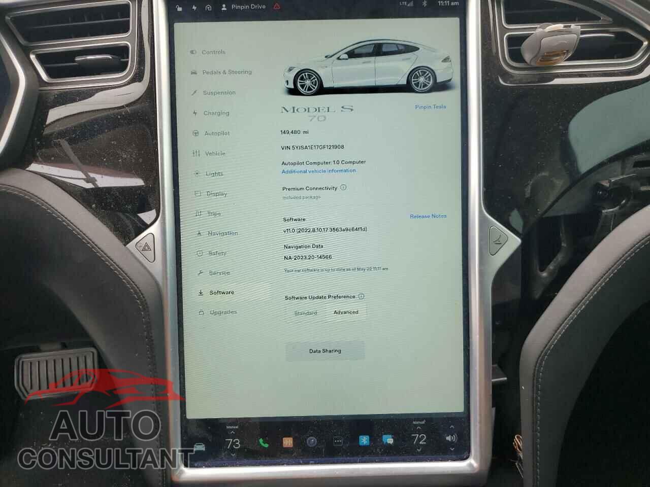 TESLA MODEL S 2016 - 5YJSA1E17GF121908