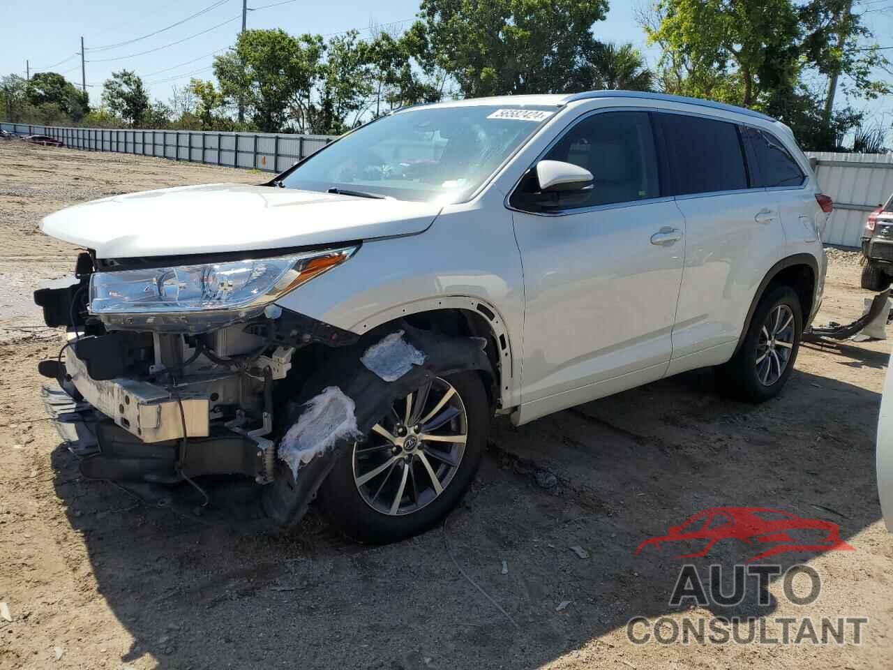 TOYOTA HIGHLANDER 2017 - 5TDKZRFH5HS516542