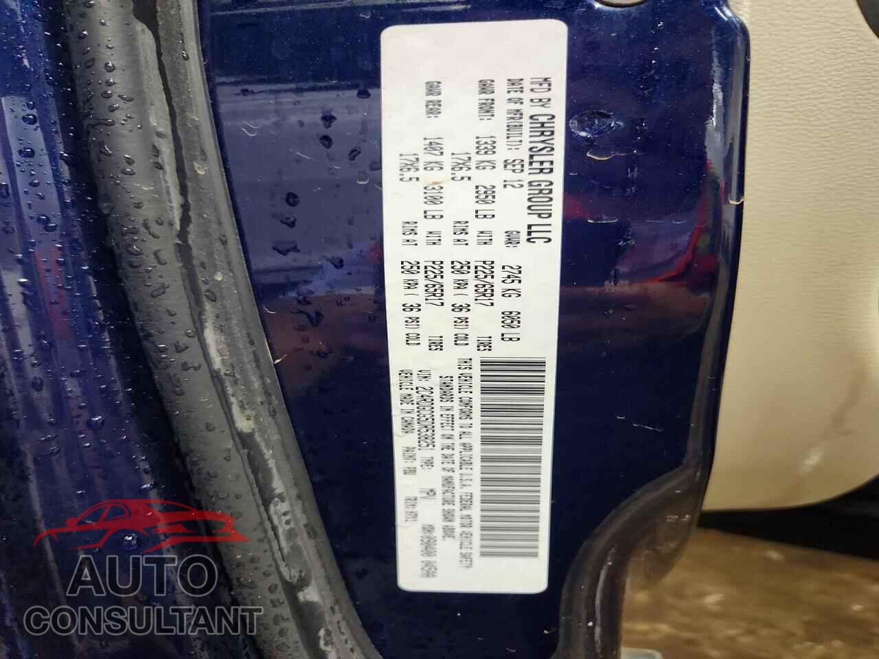 DODGE CARAVAN 2013 - 2C4RDGCG5DR538251