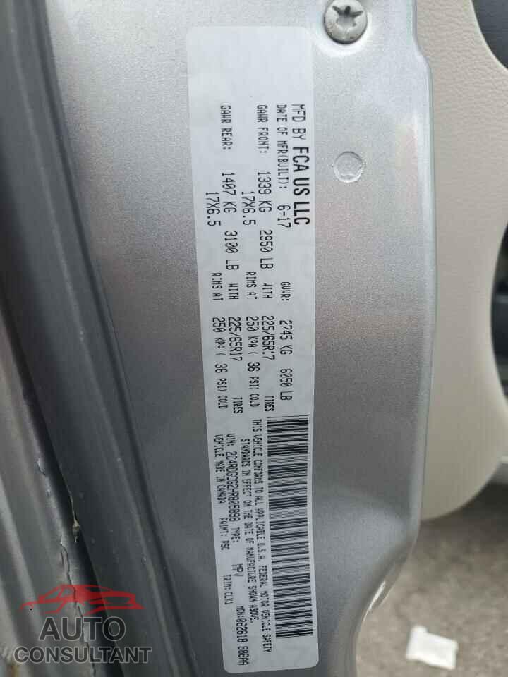 DODGE CARAVAN 2017 - 2C4RDGCG2HR805898