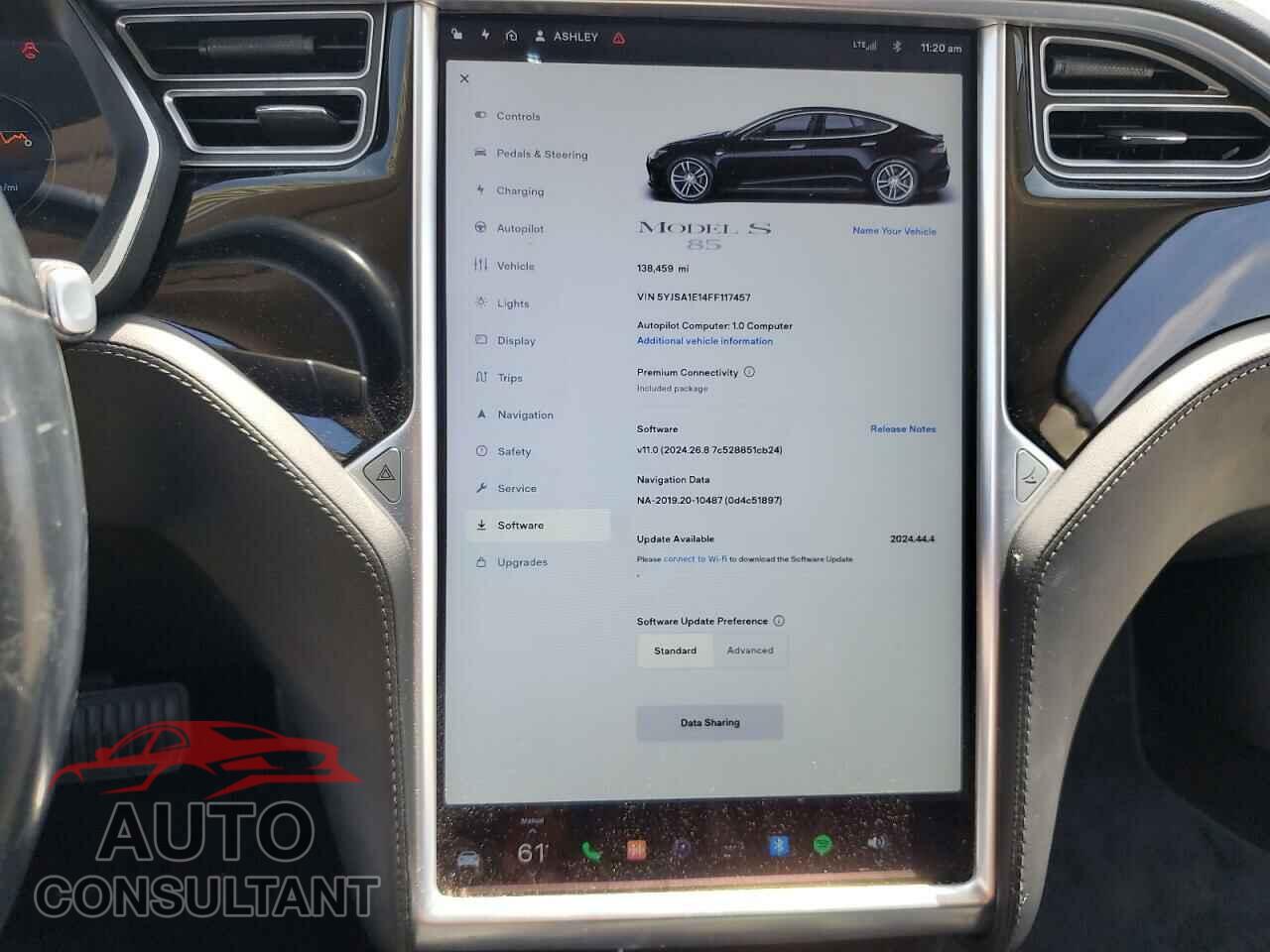 TESLA MODEL S 2015 - 5YJSA1E14FF117457