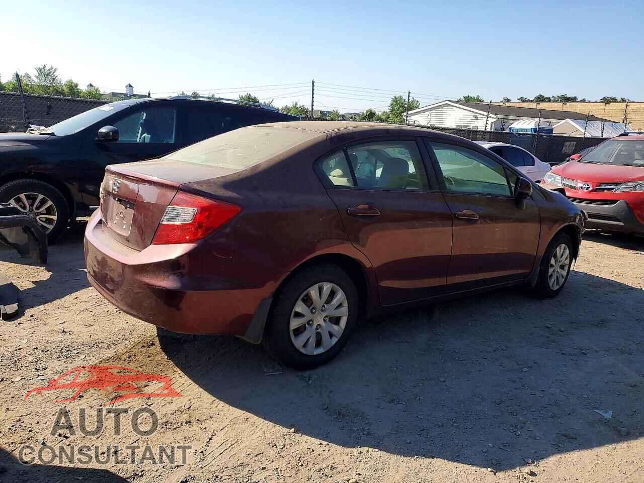 HONDA CIVIC 2012 - 19XFB2F54CE061737