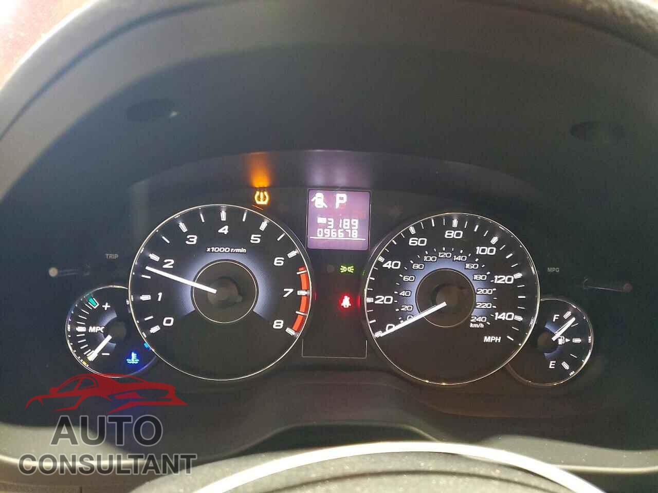 SUBARU OUTBACK 2012 - 4S4BRBCC4C3299653