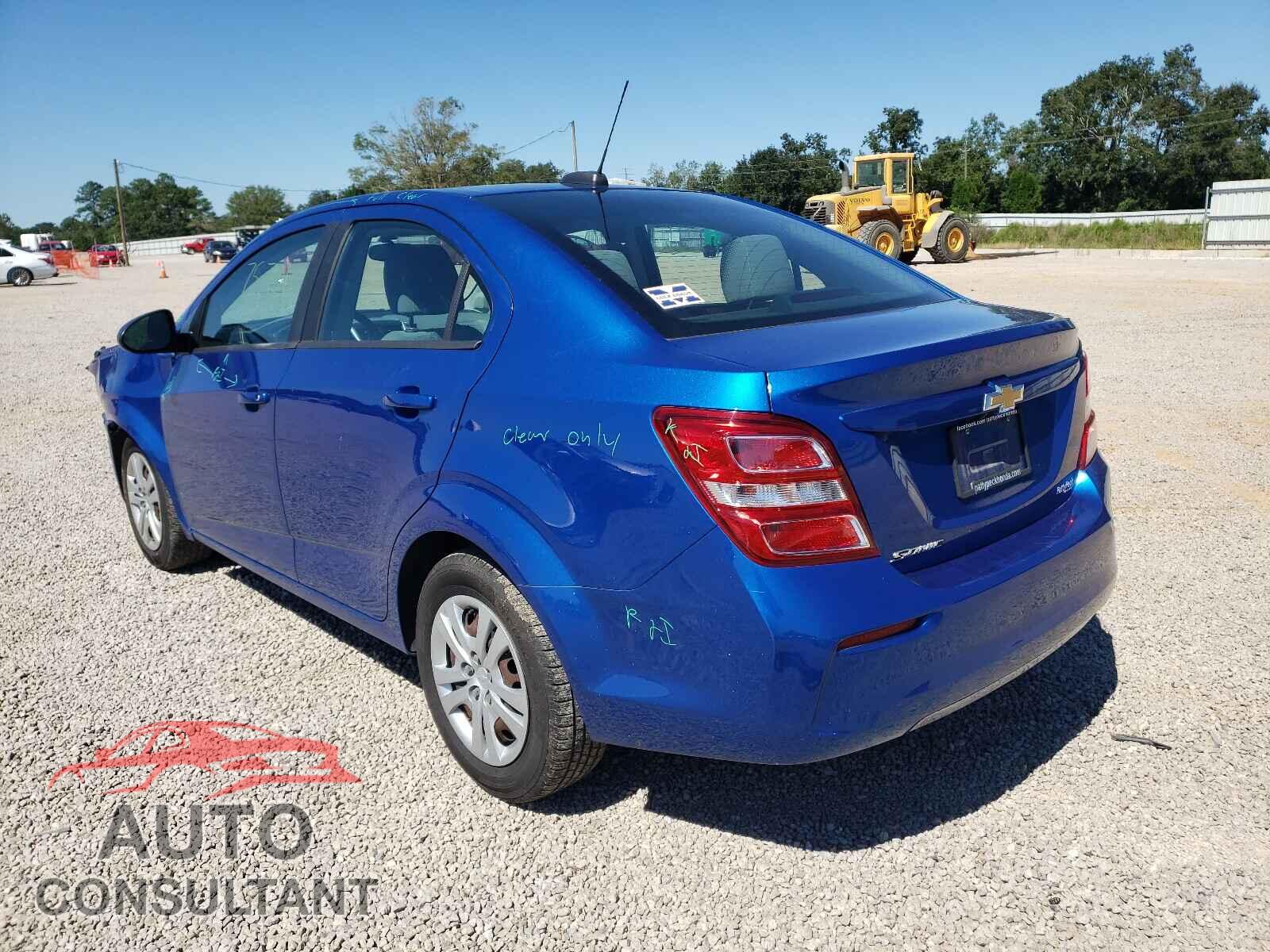CHEVROLET SONIC 2017 - 1G1JB5SH3H4160854
