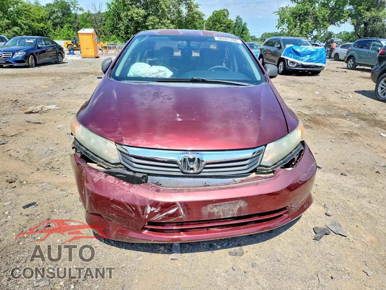 HONDA CIVIC 2012 - 2HGFB2F59CH564962