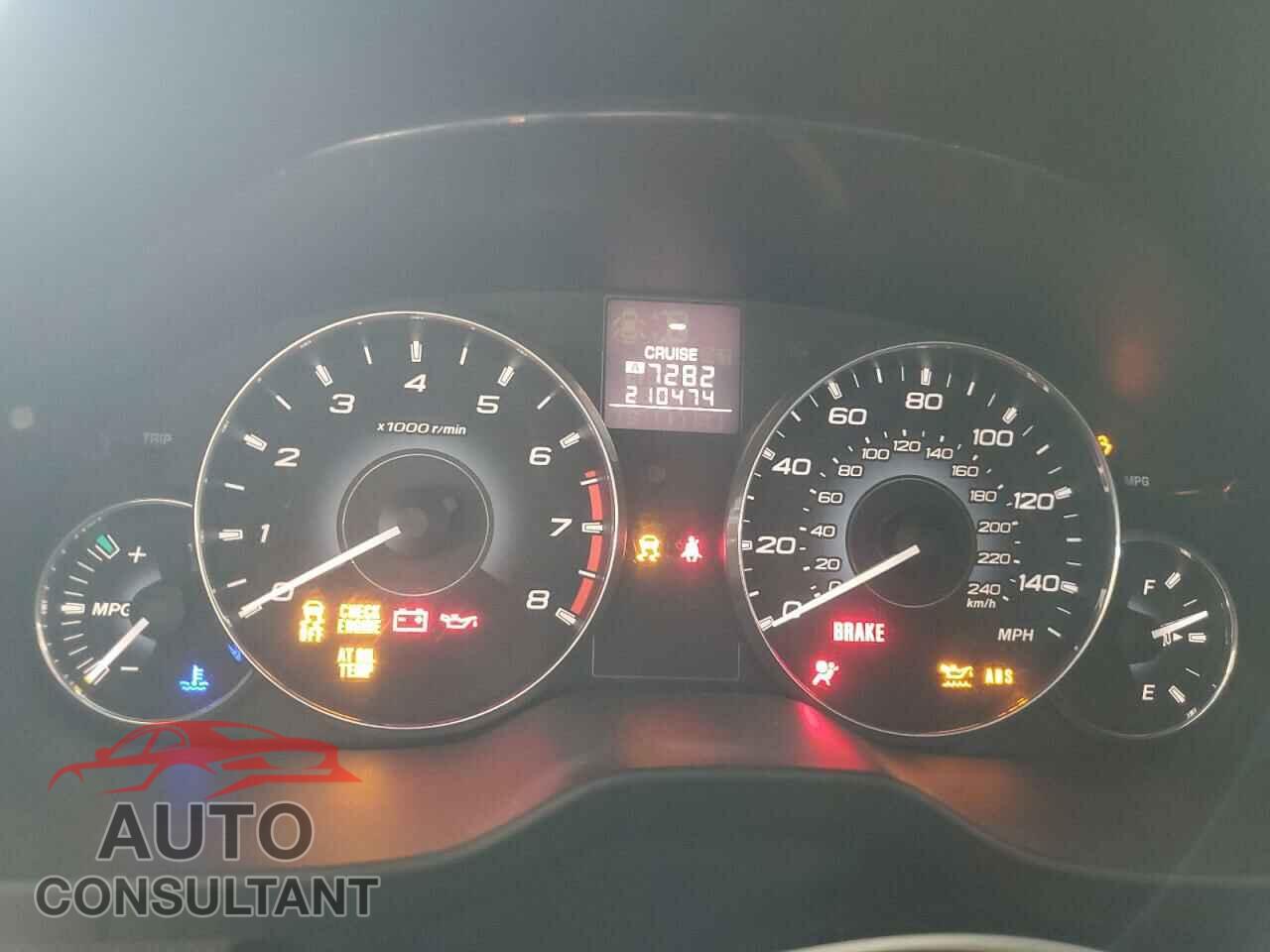 SUBARU OUTBACK 2012 - 4S4BRBCC8C3225930