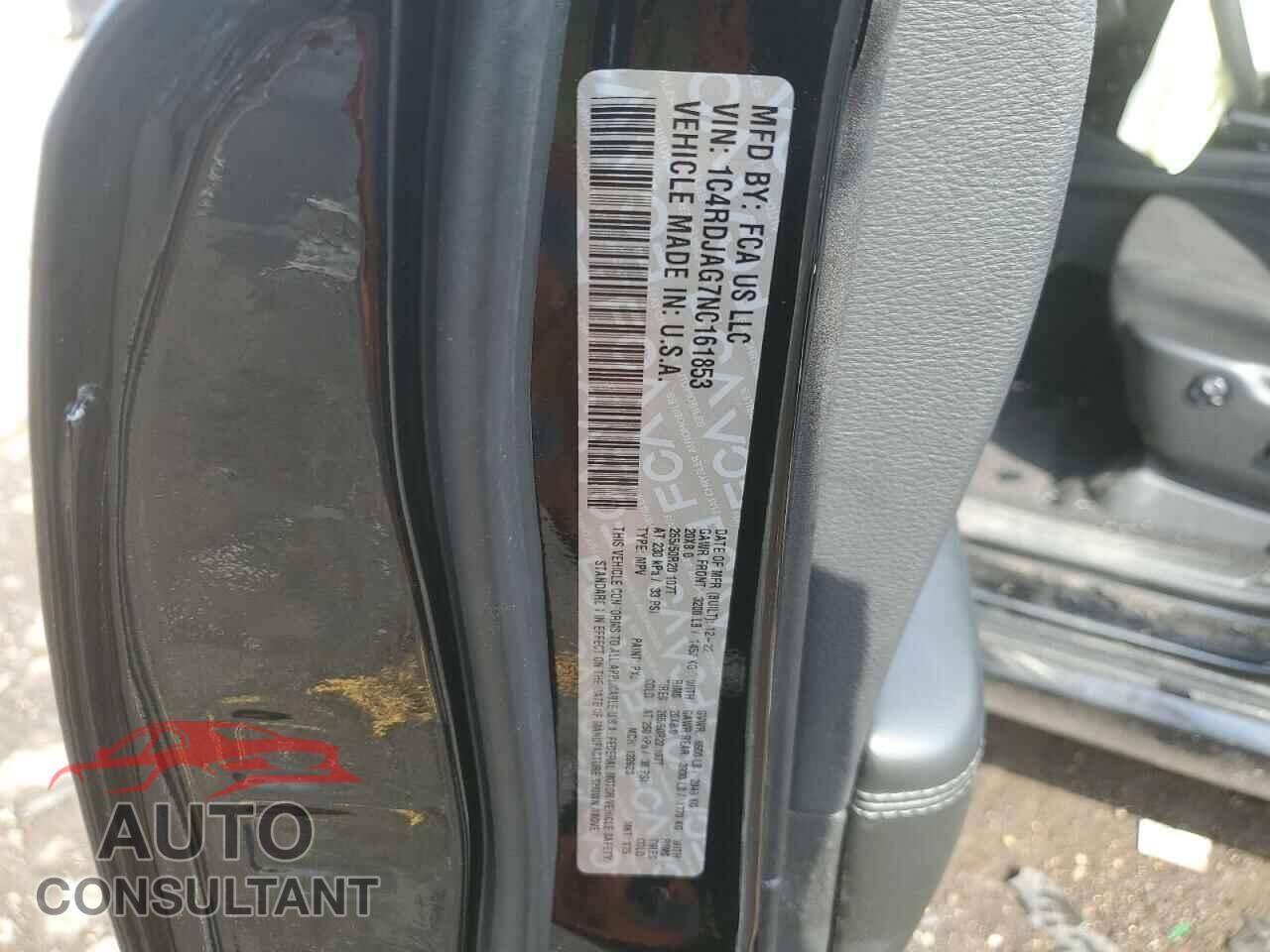 DODGE DURANGO 2022 - 1C4RDJAG7NC161853