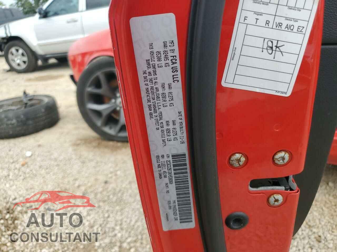 DODGE CHALLENGER 2019 - 2C3CDZBT2KH538960