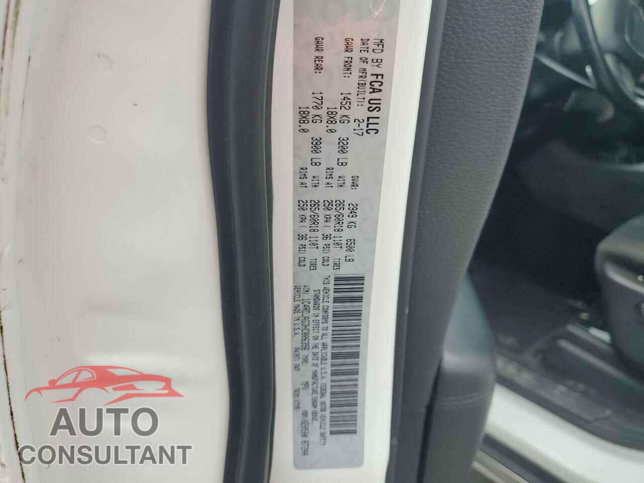 DODGE DURANGO 2017 - 1C4RDJAG3HC806356