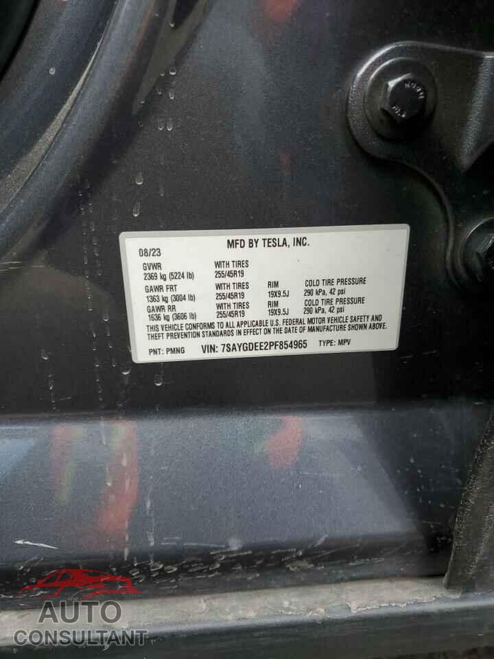 TESLA MODEL Y 2023 - 7SAYGDEE2PF854965