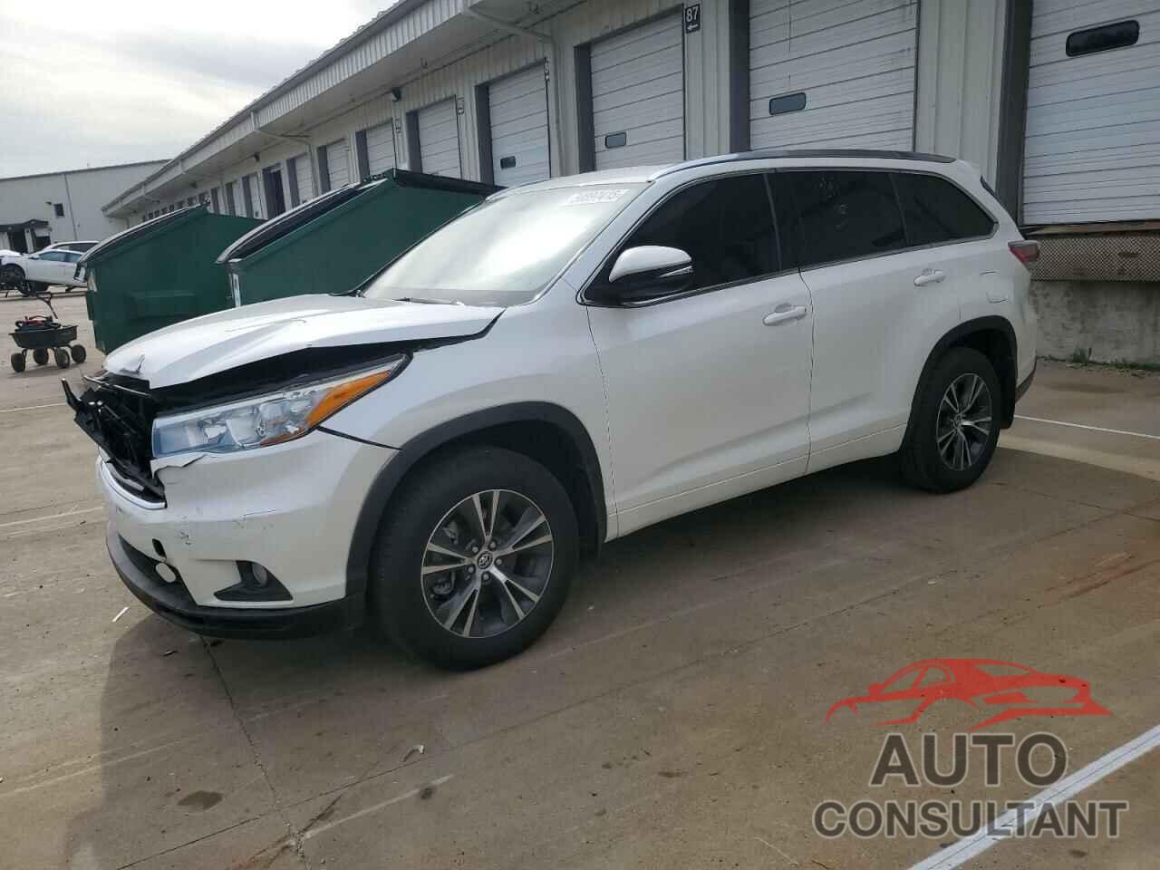 TOYOTA HIGHLANDER 2016 - 5TDJKRFH2GS300405