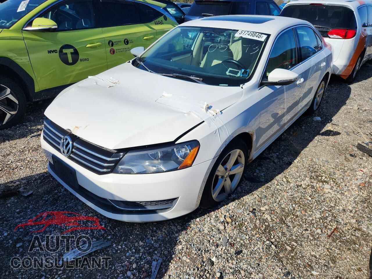VOLKSWAGEN PASSAT 2012 - 1VWBP7A31CC053473