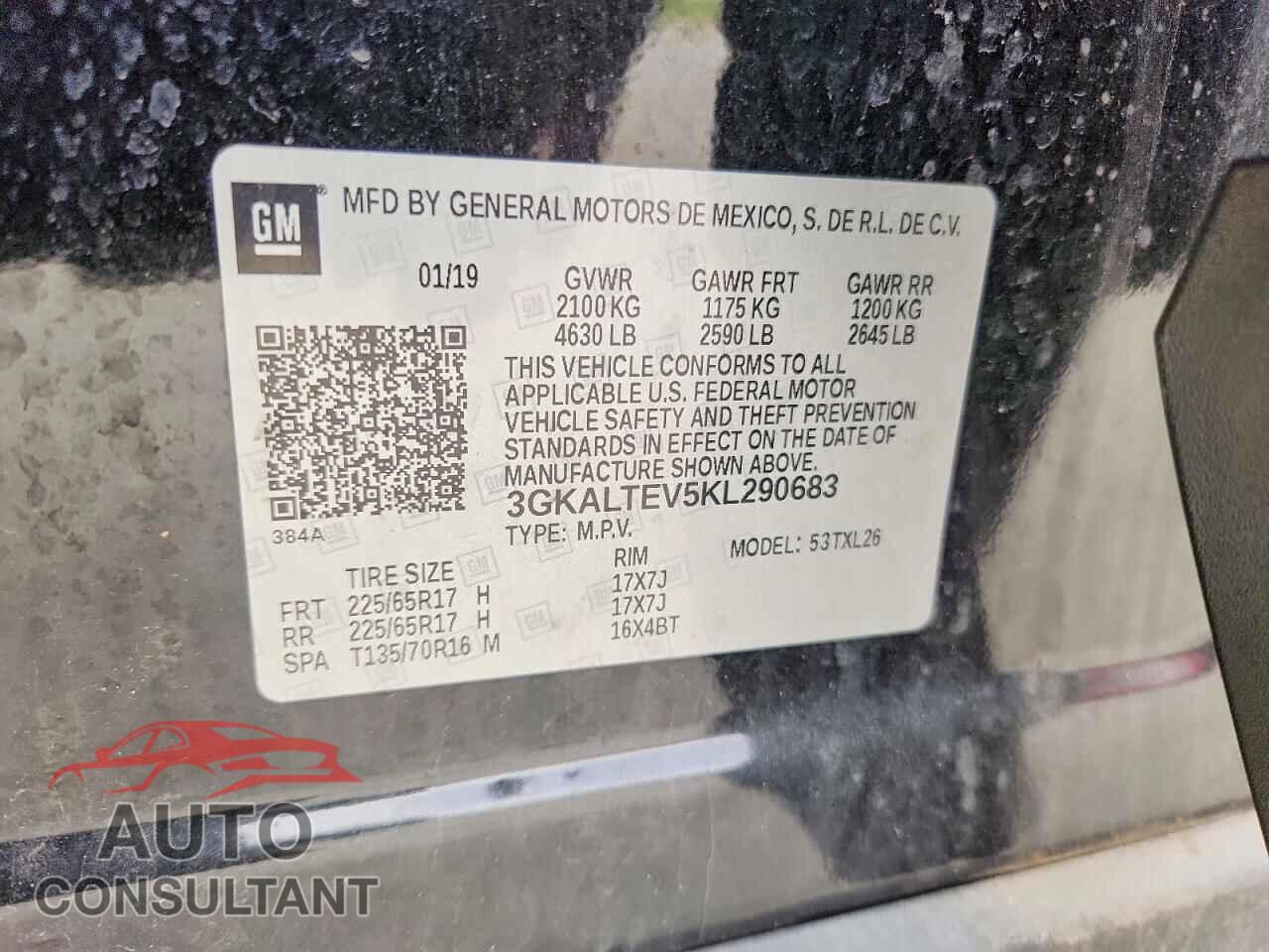 GMC TERRAIN 2019 - 3GKALTEV5KL290683