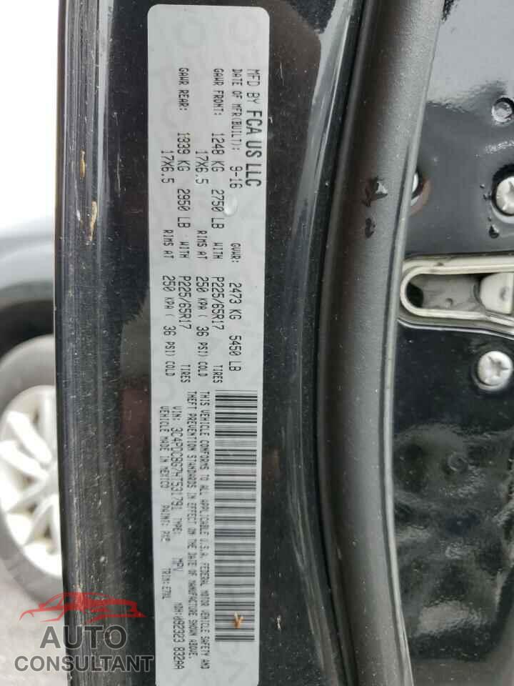DODGE JOURNEY 2017 - 3C4PDCBG7HT531791