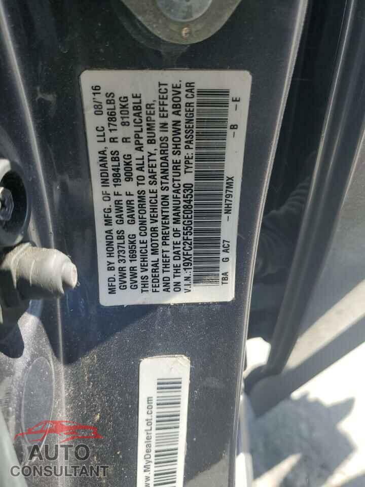 HONDA CIVIC 2016 - 19XFC2F55GE084530