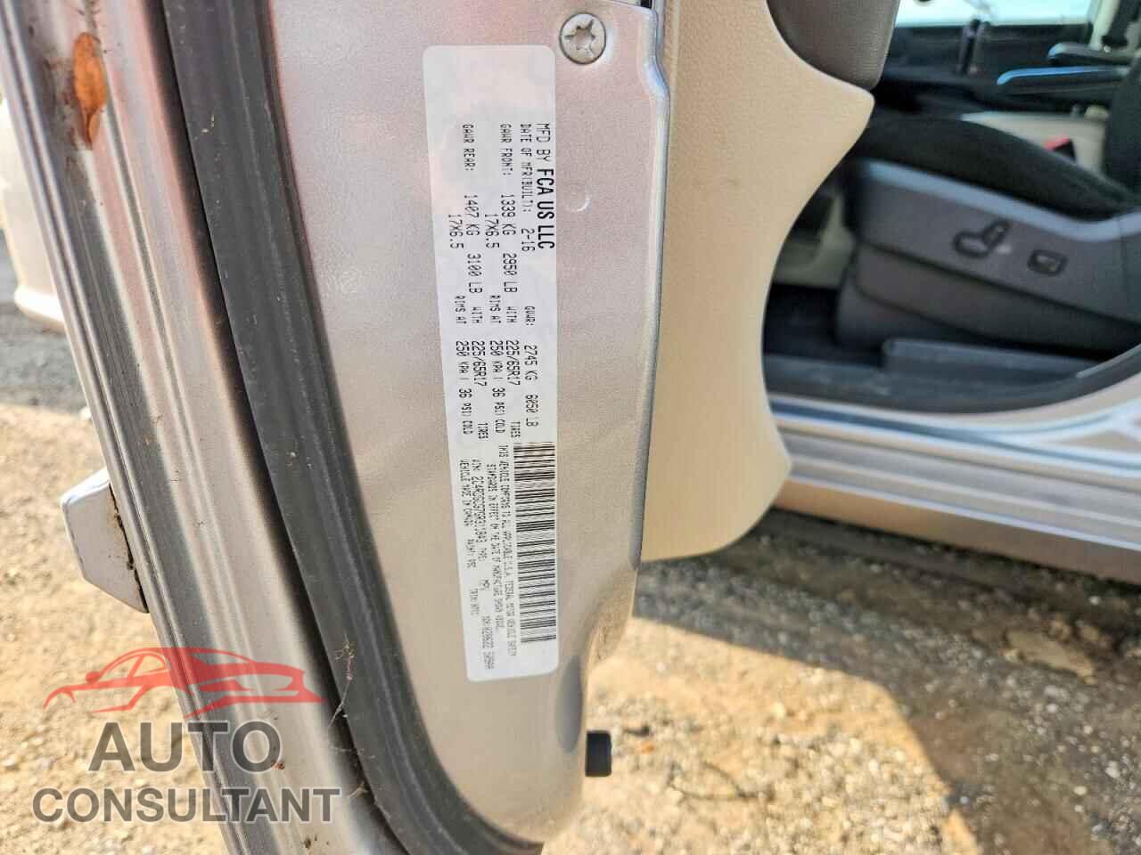 DODGE CARAVAN 2016 - 2C4RDGCG7GR311843