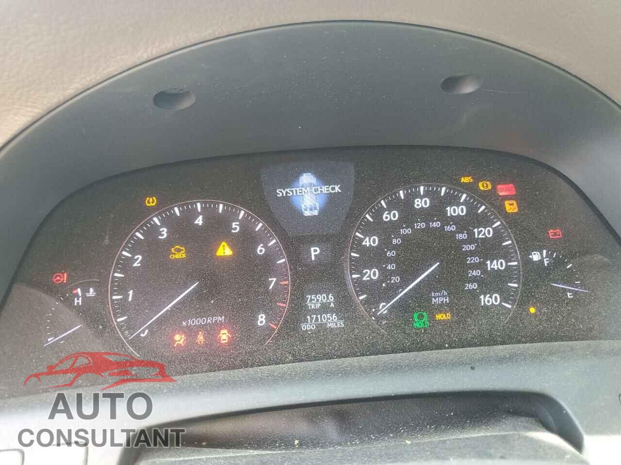 LEXUS LS460 2011 - JTHBL5EF2B5105203