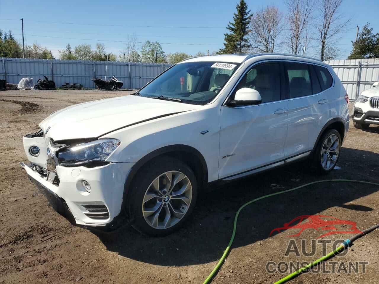 BMW X3 2016 - 5UXWX9C59G0D93364