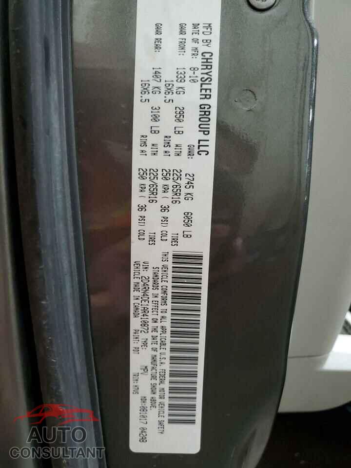 DODGE CARAVAN 2010 - 2D4RN4DE1AR410872