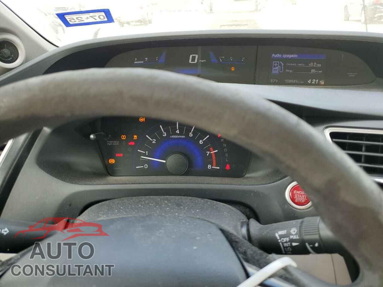 HONDA CIVIC 2014 - 19XFB2F89EE073492