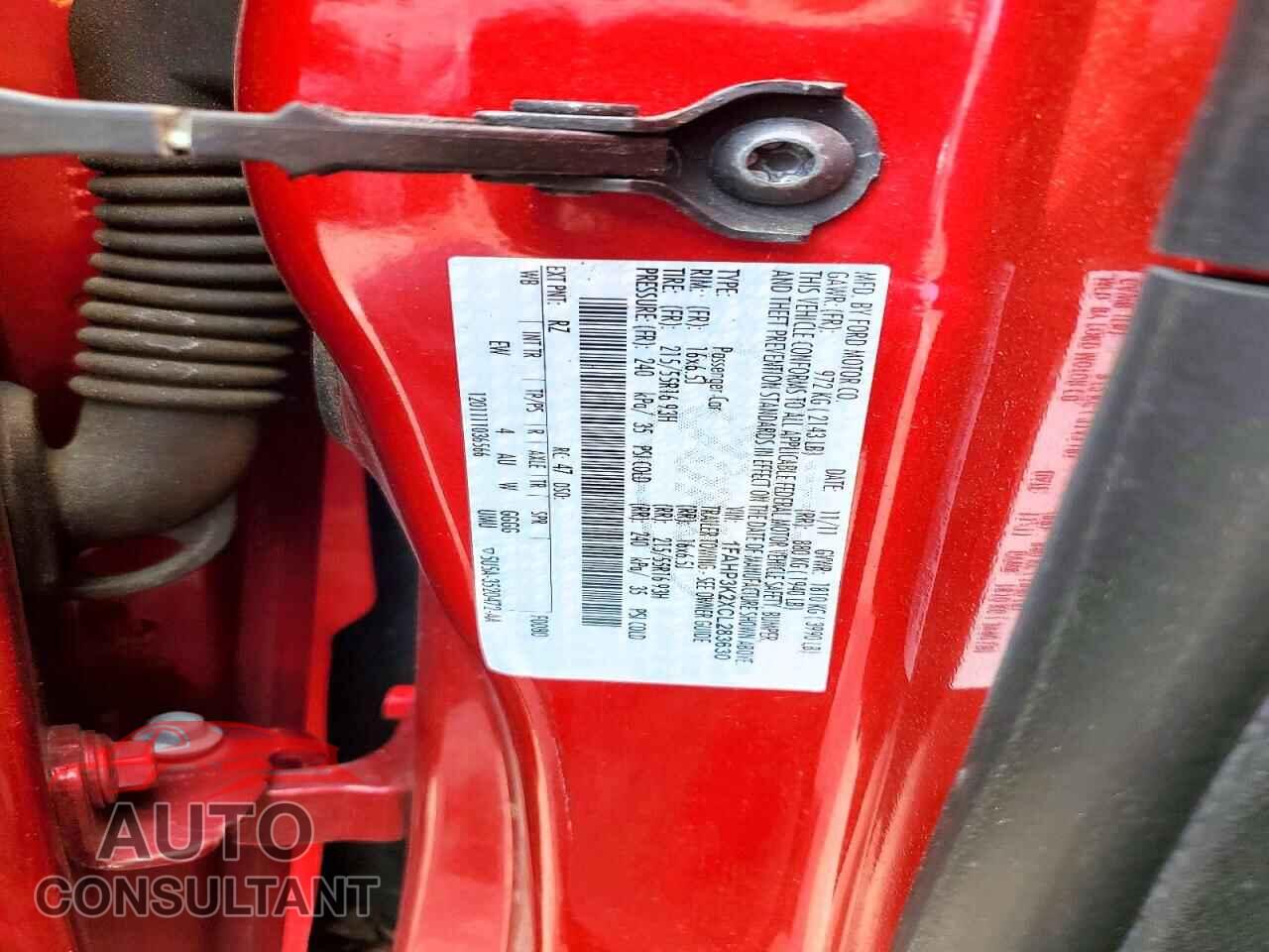 FORD FOCUS 2012 - 1FAHP3K2XCL283630