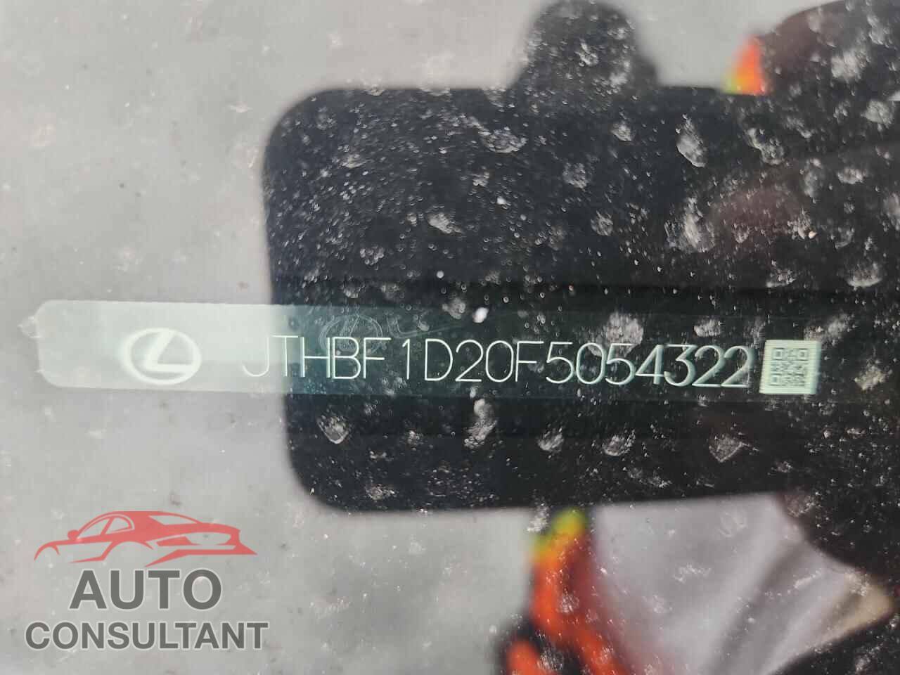 LEXUS IS 2015 - JTHBF1D20F5054322