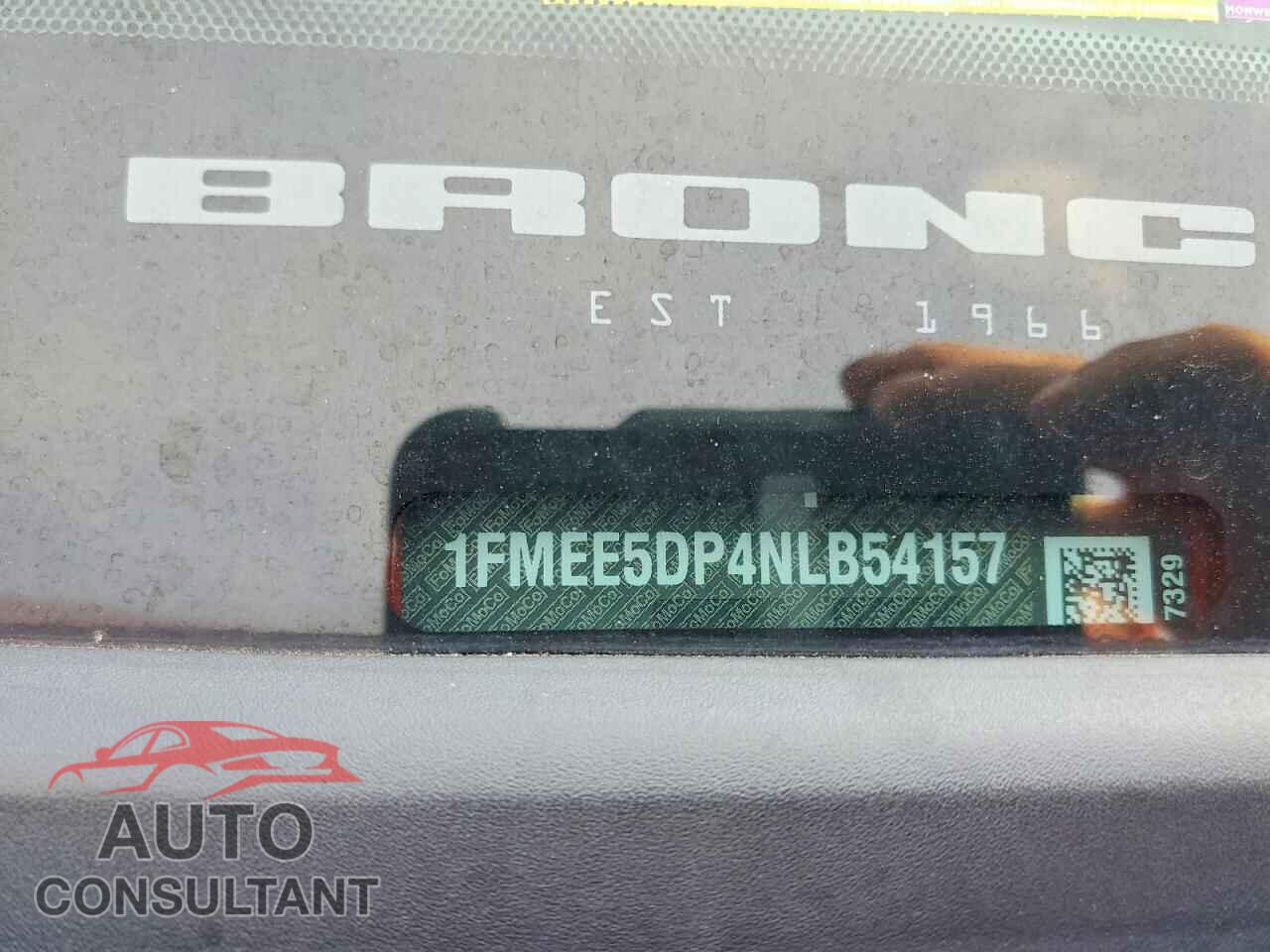 FORD BRONCO 2022 - 1FMEE5DP4NLB54157