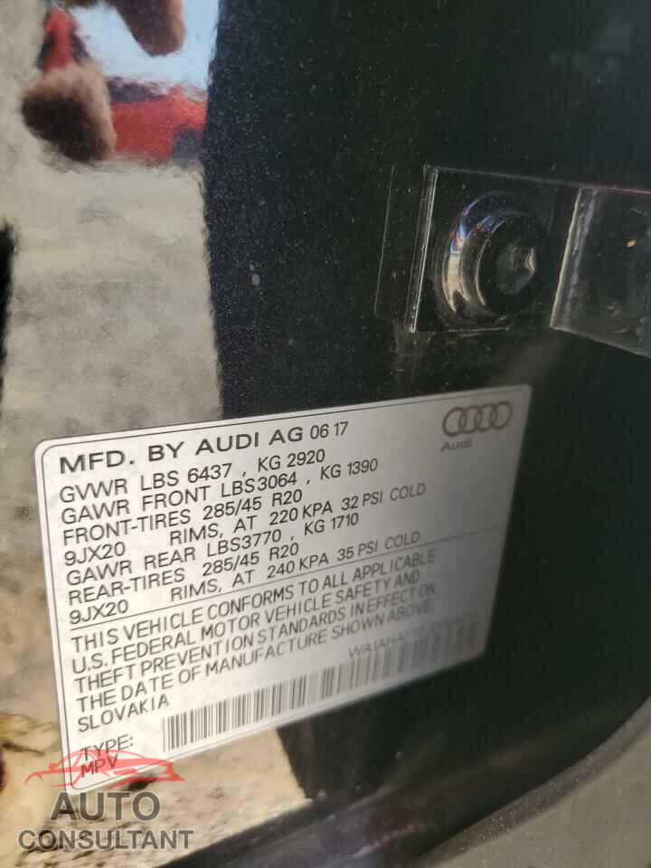 AUDI Q7 2018 - WA1AHAF75JD004217