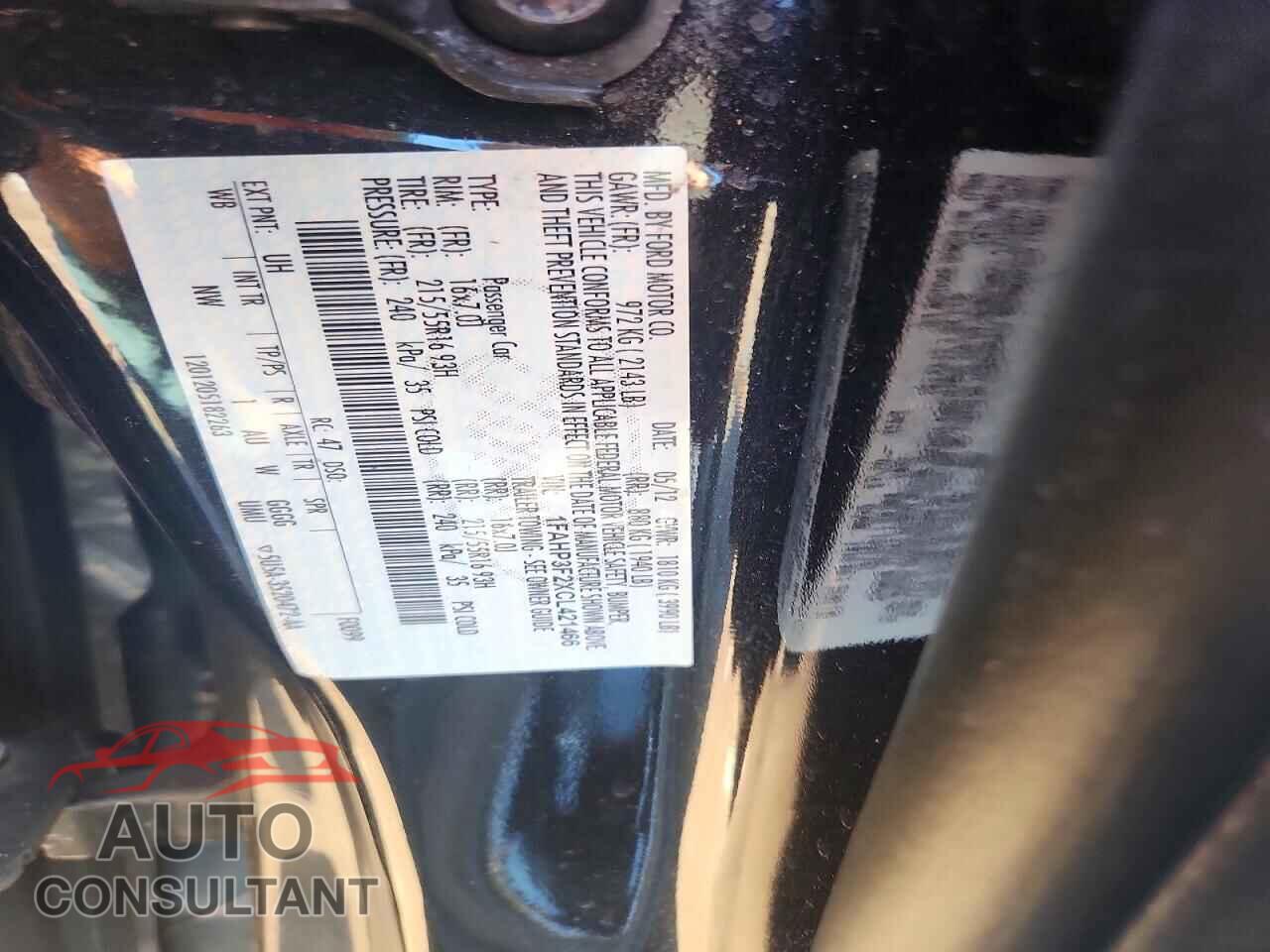 FORD FOCUS 2012 - 1FAHP3F2XCL421466