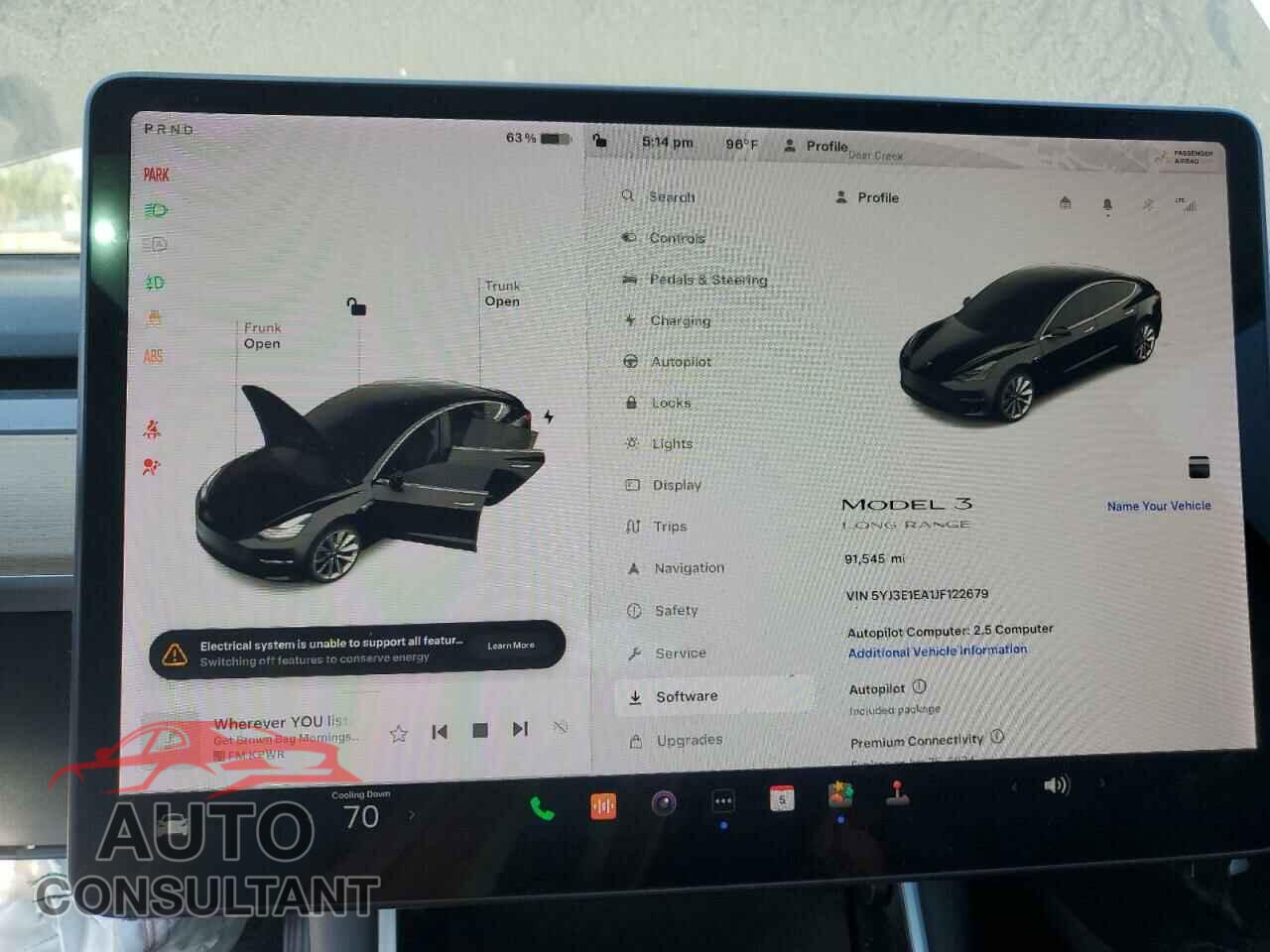 TESLA MODEL 3 2018 - 5YJ3E1EA1JF122679