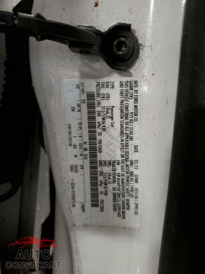 FORD FOCUS 2012 - 1FAHP3F26CL329142