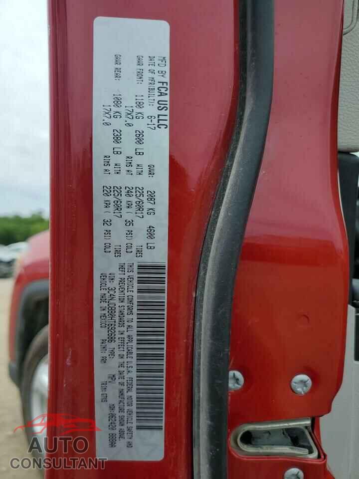 JEEP COMPASS 2017 - 3C4NJDBB0HT692686