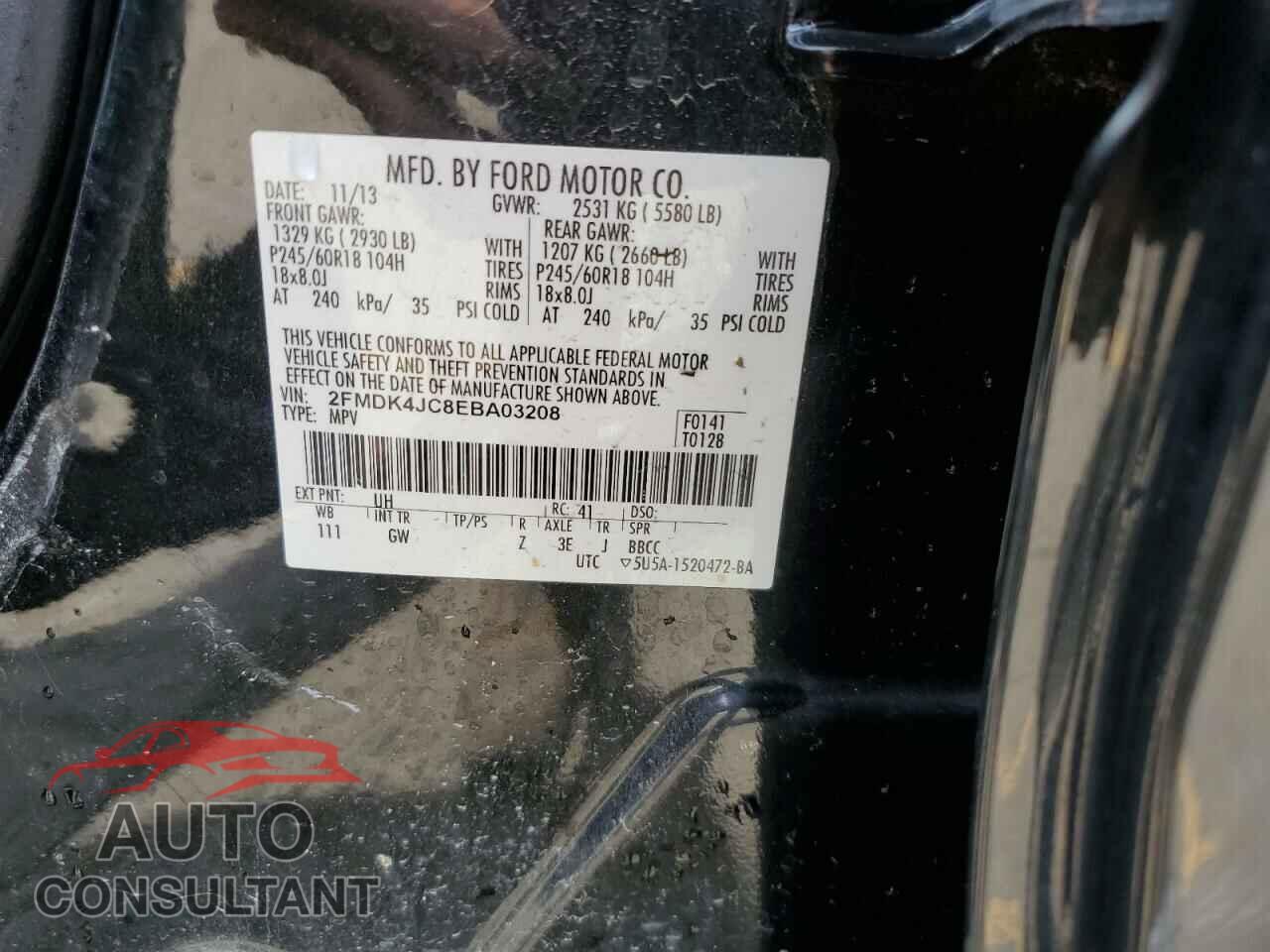 FORD EDGE 2014 - 2FMDK4JC8EBA03208