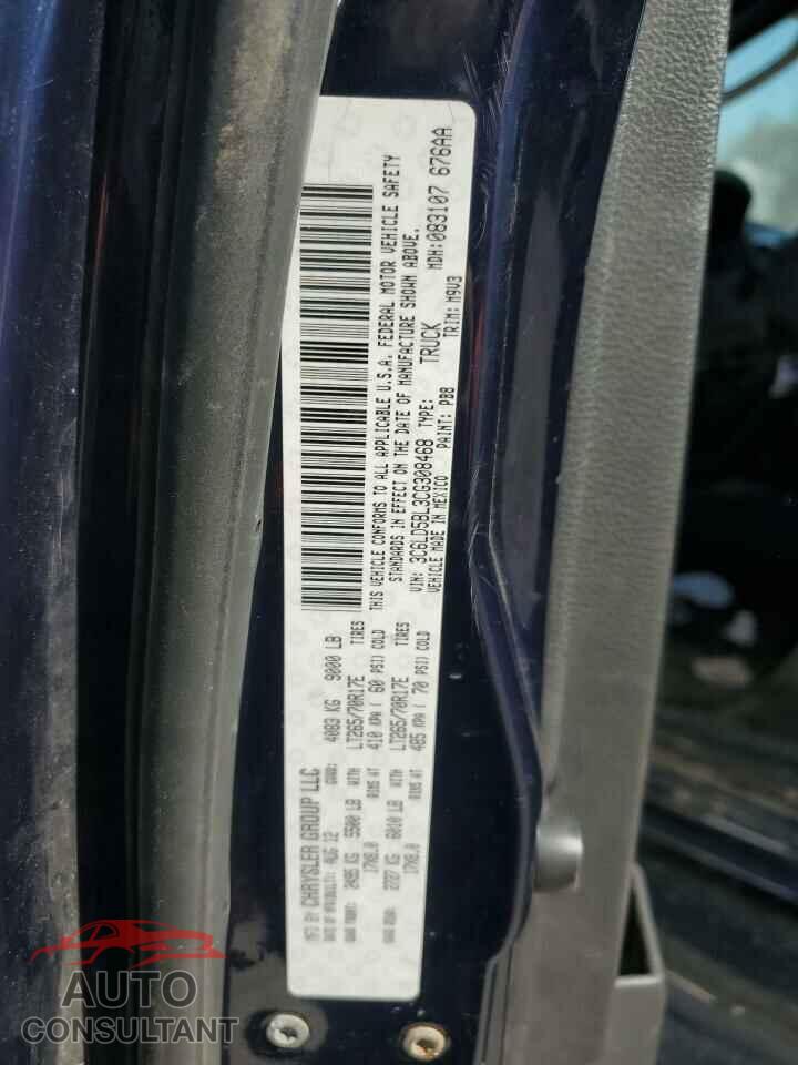 DODGE RAM 2500 2012 - 3C6LD5BL3CG308468
