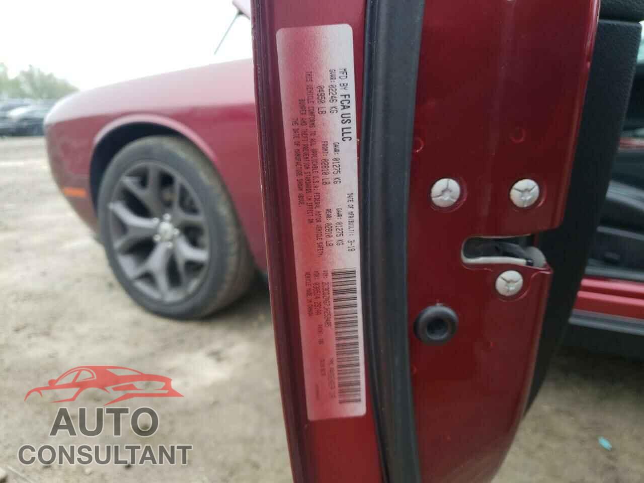 DODGE CHALLENGER 2018 - 2C3CDZAG7JH258485